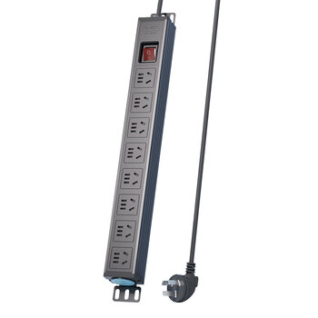 清风（kyfen）PDU桌面电竞机柜插座/插线板/插排/排插/接线板/拖线板 3米 8位 1平 10A 双断开关 白色