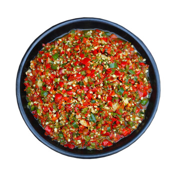 炎良小子江西特产香辣小米椒双椒酱农家纯手工无油蒜蓉辣椒酱 无油