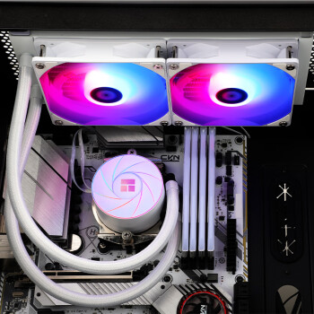 Thermalright(利民)  AQUA ELITE 240 WHITE ARGB 一体式水冷散热器日蚀幻彩光效 ARGB冷头 AE240 WHITE ARGB