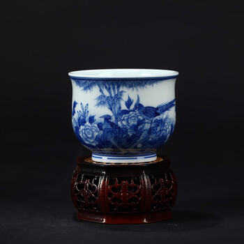 早期 小雅窯 小雅 青花 染付 景徳鎮 印盒 印合 香盒 香合 稀少 茶入