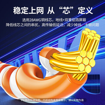 绿联(UGREEN) 七类网线纯铜 CAT7类万兆屏蔽网络连接线 2米 11269