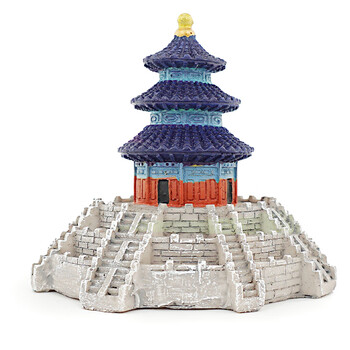 心理沙具心理沙盘沙具模型建筑模型摆件塑料模型箱庭沙游玩具天坛