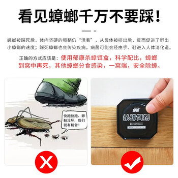 郁康黑金升级款蟑螂药12枚*2盒全窝端连环诱杀一窝端