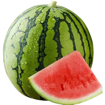 斯可沁 麒麟薄皮西瓜红心8424新鲜水果现摘现发时令生鲜冰淇淋小西瓜