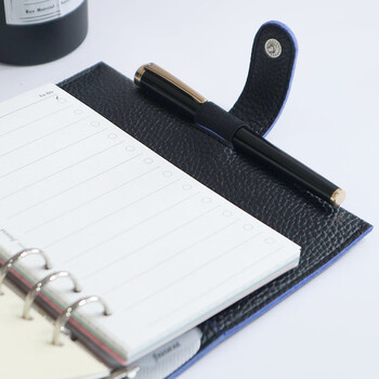 Filofax笔记本英国进口高档活页手帐软皮面简约商务办公会议记录日程礼品礼盒装POP A6黑色029409伴手礼