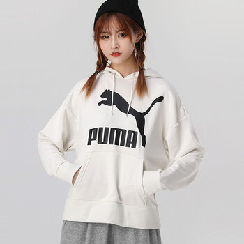 puma彪马女装 新款classics logo运动套头衫休闲宽松上衣599197