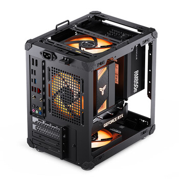 乔思伯（JONSBO）C6 ITX 黑色 迷你机箱（四面MESH板/3风扇位/前置Type-c/ATX电源/≤170mm散热器/255mm显卡）