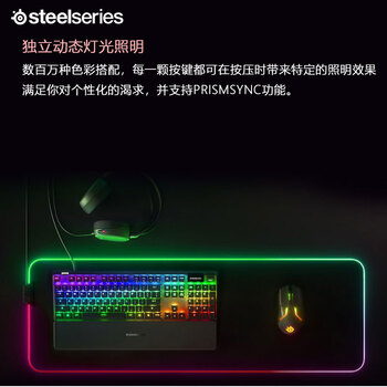 赛睿（SteelSeries）ApexPro电竞磁轴键盘 游戏有线键盘 RT急停机械键盘 FPS/打瓦/CSGO/无畏契约104键 学生党键盘