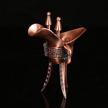 青铜三角酒杯- 京东