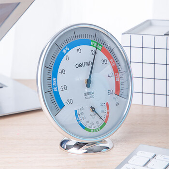 得力(deli)室内温湿度计老人婴儿儿童生日 台式免电池大表盘 办公用品 大号 得力(deli)室内温湿度计老人婴儿儿童生日 台式免电池大表盘 办公用品 大号