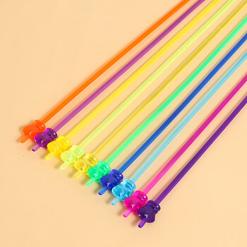 离草【教师专用】离草 指读棒儿童教鞭小手指棒教棒指挥棒指读笔点读阅读棒教师老师家教 透明混色6只