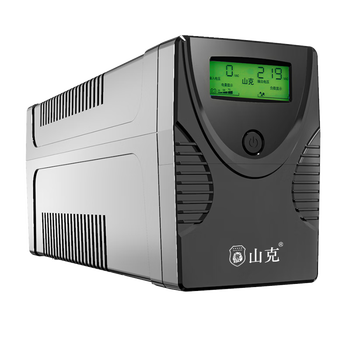 山克SK650 ups不间断电源家用办公稳压应急停电后备用电源 绿色屏幕