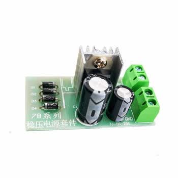 优品沃目5V/12V三端稳压器电源套件模块组装焊接DIY实训散件  LM7805套件