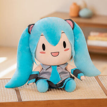 博桐梦初音未来公仔娃娃初音fufu毛绒玩具网红玩偶情人节送男女生生