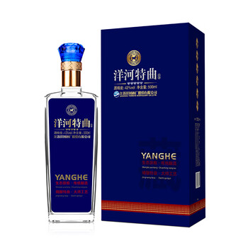 洋河特曲 500mL 52% 洋河洋河特曲绵柔浓香型白酒52度500mL 6瓶洋河特曲珍品整箱-京东