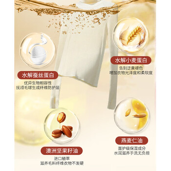 芝芙莲羊毛洗衣液500ml羊绒大衣专用洗涤剂洗护固色蓬松衣物防静电护理