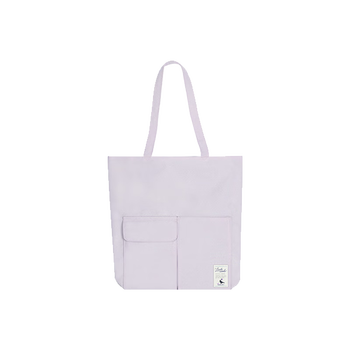 国誉Littlewoods系列托特包便携时尚帆布袋手提袋电脑包大容量单肩包办公用品 鸢尾紫 1个 WSG-KBN03LV