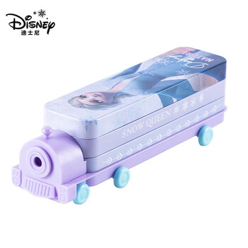 迪士尼(Disney)小学生文具盒 双层大容量笔盒 创意多功能火车头铅笔盒女孩儿童学习用品 冰雪奇缘DM29175F2 迪士尼(Disney)小学生文具盒 双层大容量笔盒 创意多功能火车头铅笔盒女孩儿童学习用品 冰雪奇缘DM29175F2