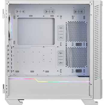 微星（MSI）刀锋100R白色玻璃侧透机箱支持ATX主板(显卡竖装/360冷排/3把ARGB风扇/前置Type-C/ARGB控制器）