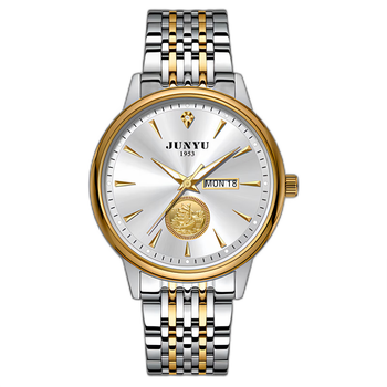 一帆风顺经典系列男士防水商务腕表tb2049 间金白面【图片 价格 品 