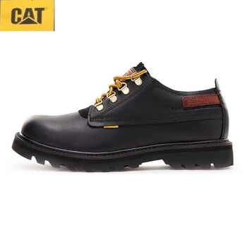 男鞋固特异低帮系带耐磨工装鞋马丁鞋户外登山鞋男鞋 黑色 运动鞋码