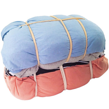 海斯迪克 擦机布工业用布50kg（100斤） 吸油吸水布碎布擦拭布 杂色 HKA-31