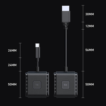 胜为HDMI无线投屏器 办公会议家用同屏器 适用于笔记本台式机电视显示器投影仪 50米传输器DCH010AB 胜为HDMI无线投屏器 办公会议家用同屏器 适用于笔记本台式机电视显示器投影仪 50米传输器DCH010AB
