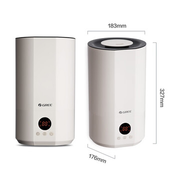 格力（GREE）加湿器 4升大容量 上加水 低噪 智能恒湿 家用婴儿 高出雾 办公室 卧室空气加湿器(SCK-40X71)