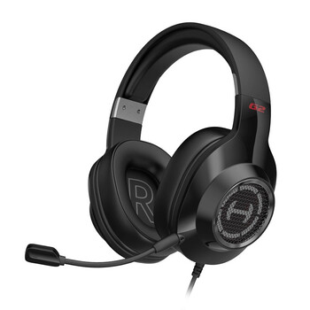 漫步者（EDIFIER）HECATE G2有线标准版 3.5mm电竞游戏耳机 头戴式电脑网课办公耳机 带麦克风线控礼物 黑色