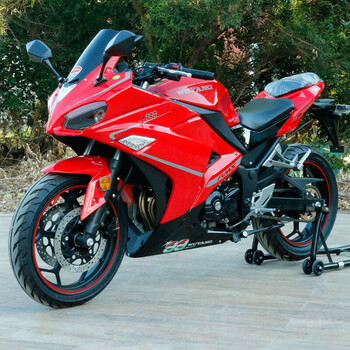 杜卡迪机车五羊f7重型趴赛公路赛车400cc双缸水冷200cc隆鑫发动机单缸