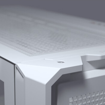 骨伽 乘风MX600 全塔台式玻璃侧透机箱 支持E-ATX主板竖装显卡360水冷/网孔面板 白