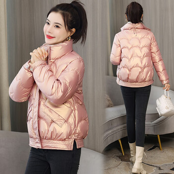 盼莱薇小个子棉服亮面年女式冬天穿的短款棉袄宽松免洗棉衣冬季外套