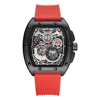 漫威marvel手表男全自动机械表潮流镂空大表盘青少年防水夜光生日七夕