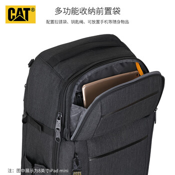 卡特（CAT）双肩包多用手提包电脑包16英寸商务背包大容减负拉杆悬挂黑 84348