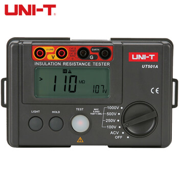 优利德（UNI-T）UT501A高压绝缘电阻测试仪数字兆欧表电子摇表数显绝缘特性测量仪