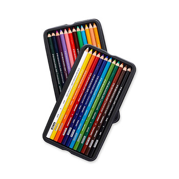 PRISMACOLOR霹雳马彩色铅笔彩铅笔24色挂装油性大师级画笔套装绘画写生手绘美国三福美术写生