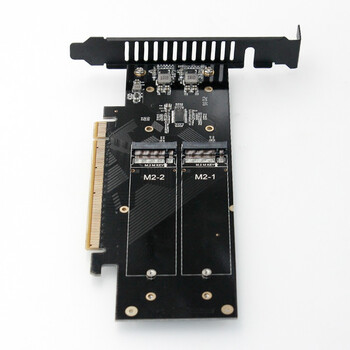 佳翼（JEYI）PCIe转M.2四盘位扩展卡 64Gbps NVMe转接卡 全高挡板 兼容PCIe 4.0/3.0 4盘阵列支持PCIE信号拆分