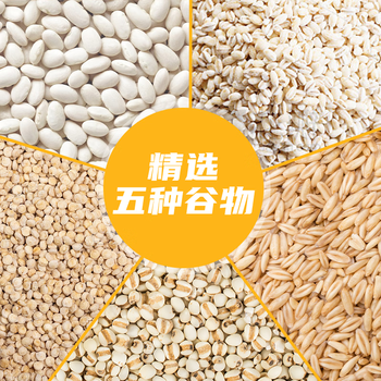 鲜丰春五白谷物即食麦片900克减糖无肥精专用食品糖尿糖人冲泡即食早餐