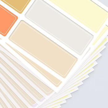 誉禾不干胶标签贴纸便签贴分类标记贴防水姓名贴学生记事贴n次贴手账贴 10张小号160枚 4245