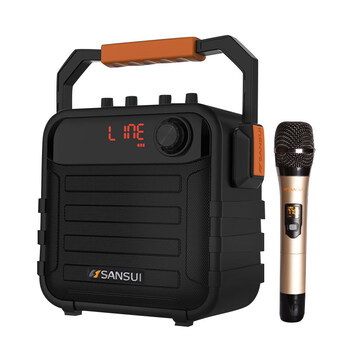 山水手提式音响户外唱歌蓝牙音箱便携手提广场舞k歌重低音松川旗舰