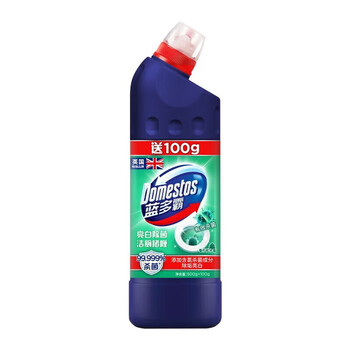 DOMESTOS 洁厕剂 亮白除菌洁厕啫喱香杉松木香600G*3瓶 除臭去污去异味