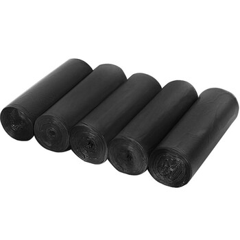 利得背心垃圾袋黑色50*60cm300只双面1.6丝家用办公大号手提塑料袋 利得背心垃圾袋黑色50*60cm300只双面1.6丝家用办公大号手提塑料袋