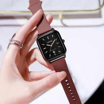 纯灿【开学季】labaoli女士手表【明星代言】labaoli拉宝丽品牌方形手