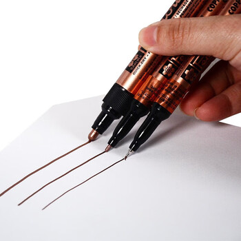 樱花(SAKURA)油漆笔玫瑰金1.0mm 签字笔记号笔马克笔高光笔 商务明星签名签到笔防水不掉色描金补漆手绘