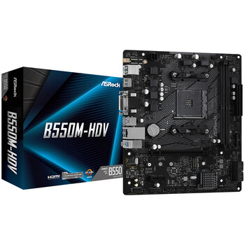 华擎（ASRock）B550M-HDV主板 支持 CPU 5700X3D/5700X/5600（AMD B550/Socket AM4）