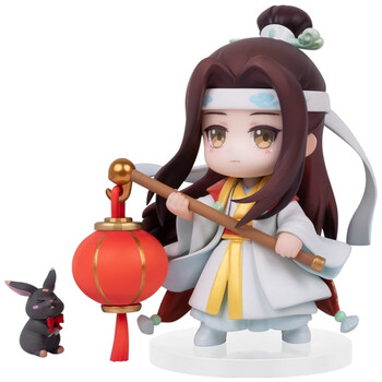 魔道祖师q版手办玩具蓝忘机动漫周边娃娃生日礼物桌面摆件 蓝忘机单人