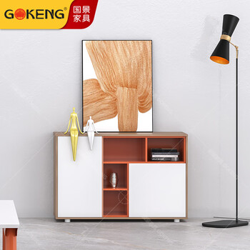 国景家具（GOKENG）茶水柜文件柜办公柜办公室文件柜储物柜家用简约