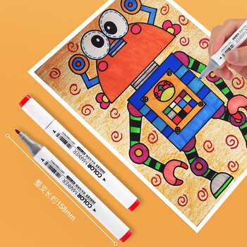 宝克(BAOKE)MP2933-36双头马克笔三角笔杆酒精油性学生美术绘画儿童涂鸦设计笔36色装水彩笔 宝克(BAOKE)MP2933-36双头马克笔三角笔杆酒精油性学生美术绘画儿童涂鸦设计笔36色装水彩笔