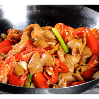 新鲜熟食肥肠1000g干锅猪肠子酒店半成品特色菜湘菜食材熟食猪大肠