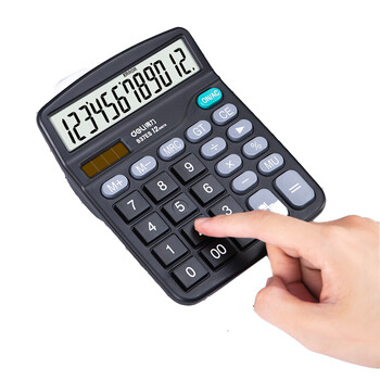 得力(deli) 837ES 办公/财务 双电源12位大屏幕桌面计算器(黑)(台) 得力(deli) 837ES 办公/财务 双电源12位大屏幕桌面计算器(黑)(台)